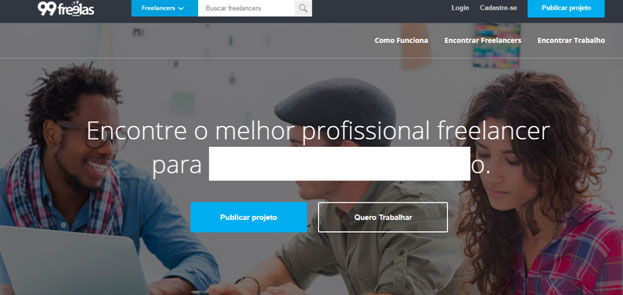 Platafroma 99 Freelas para encontrar trabalho ou clientes