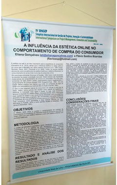 Banner do artigo científico de Elyana Gonçalves no SINGEP